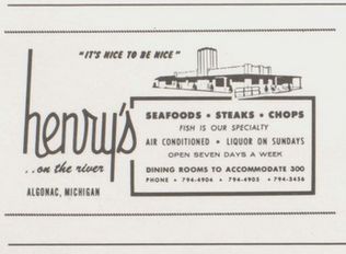 Henrys Restaurant (Henrys on the River) - Algonac High School Yearbook 1980